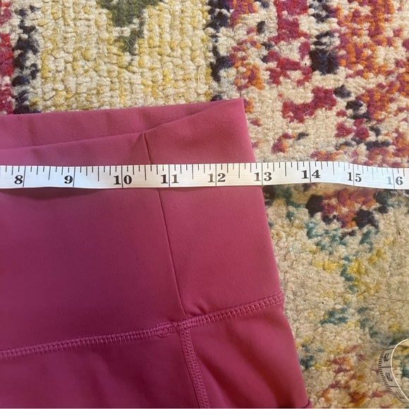 Women's Pink High-Waisted biker Shorts size M - Picture 3 of 6